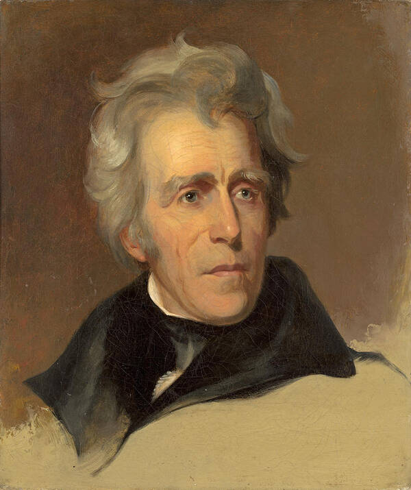 Thomas Sully Poster featuring the painting Andrew Jackson #1 by Thomas Sully