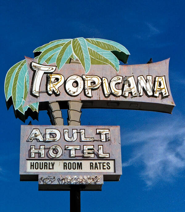 Hotel Sign Poster featuring the photograph Tropicana by Matthew Bamberg