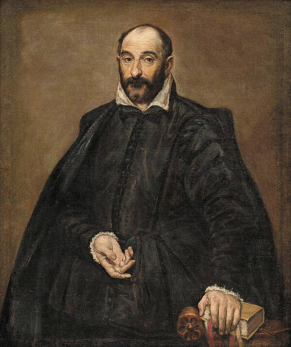 Beard Poster featuring the painting Portrait of a Man #3 by El Greco