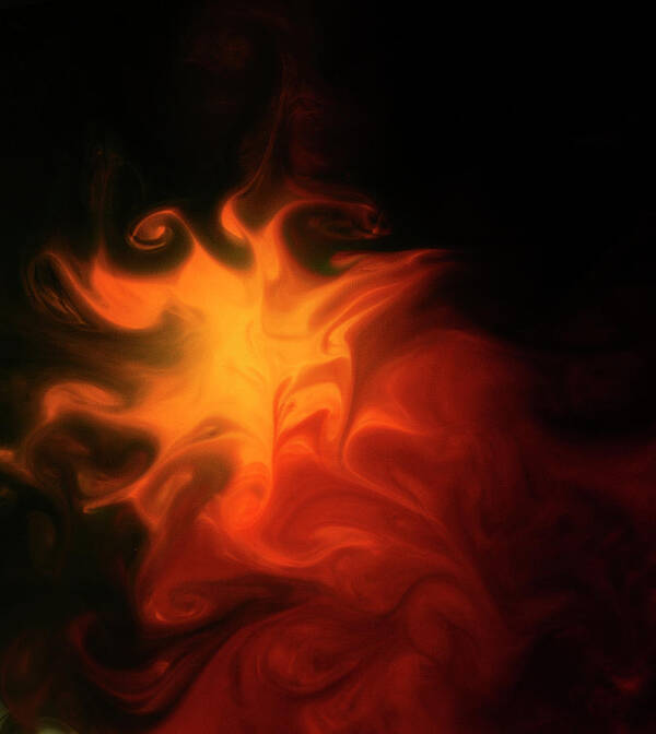 Ephemeral Art Poster featuring the painting A Burning Passion by Rein Nomm