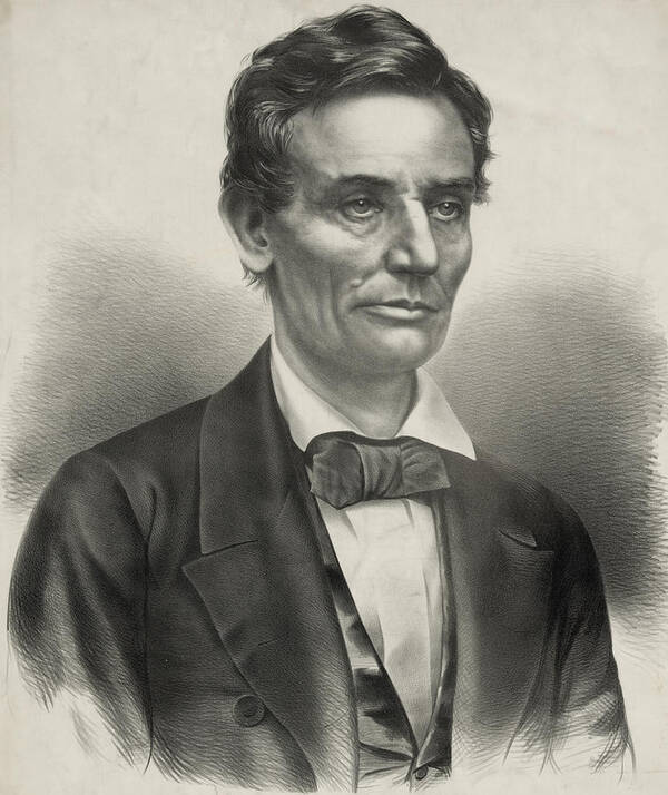 abraham Lincoln Poster featuring the photograph Abraham Lincoln - as a Presidential candidate by International Images