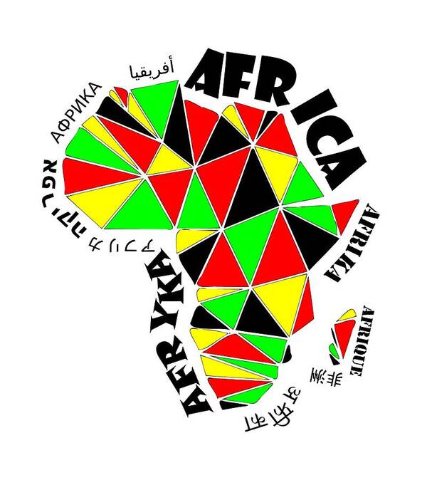 Africa Poster featuring the digital art Africa Continent by Piotr Dulski