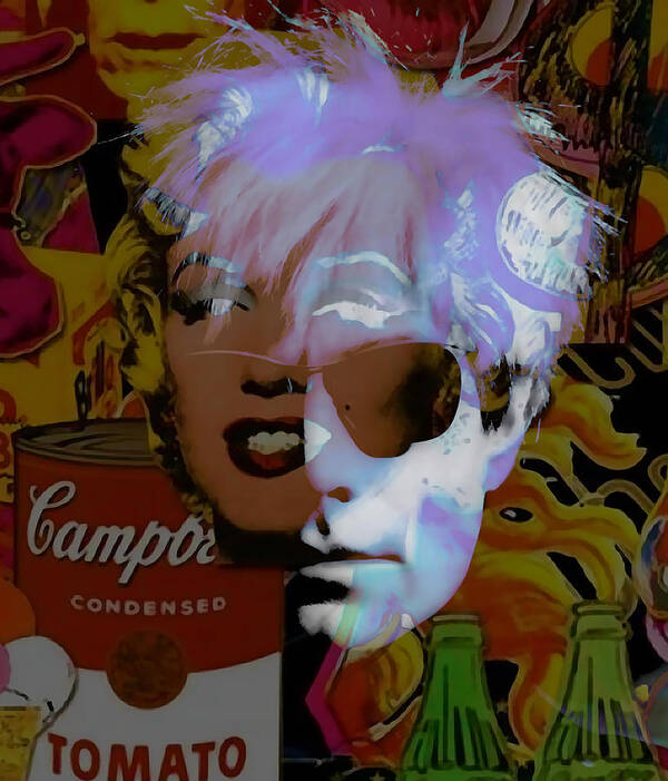 Andy Warhol Poster featuring the mixed media Andy Warhol Collectioin by Marvin Blaine