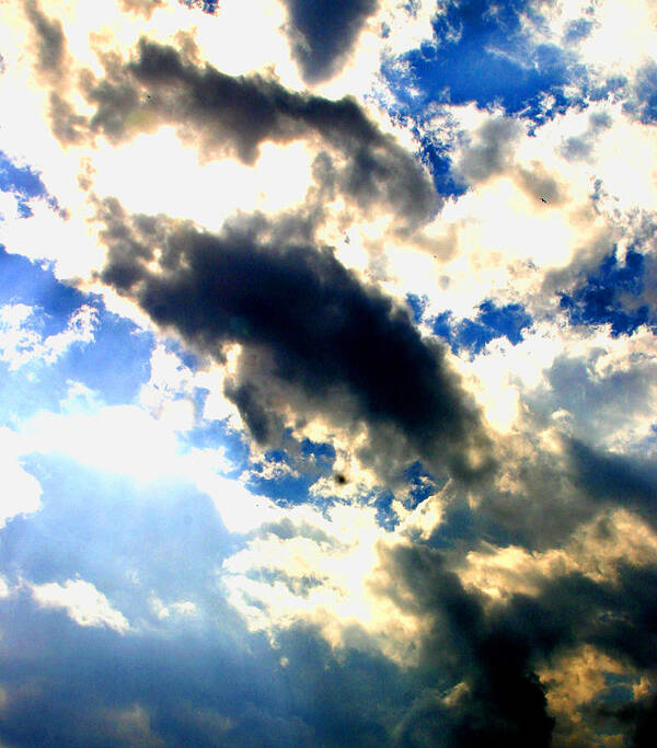 William Meemken Poster featuring the photograph Backlit Clouds by William Meemken