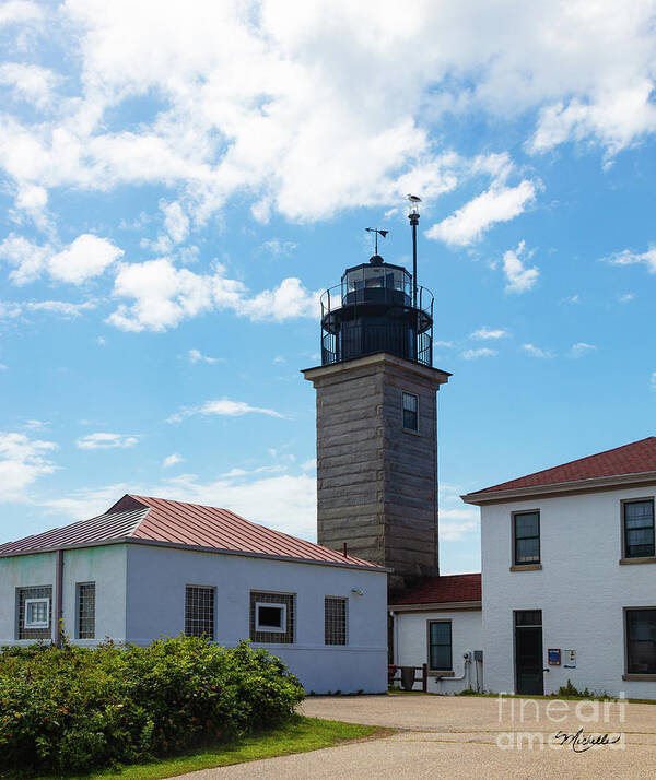 Beavertail Lighthouse Rhode Island Poster featuring the photograph Beavertail Lighthouse Rhode Island by Michelle Constantine