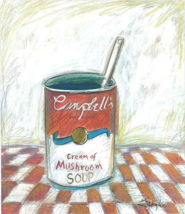 Campbell's Soup Poster featuring the painting Childhood Favorite by Gerry High