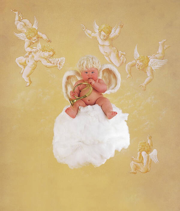 Holiday Poster featuring the photograph Sweet Cherub by Anne Geddes