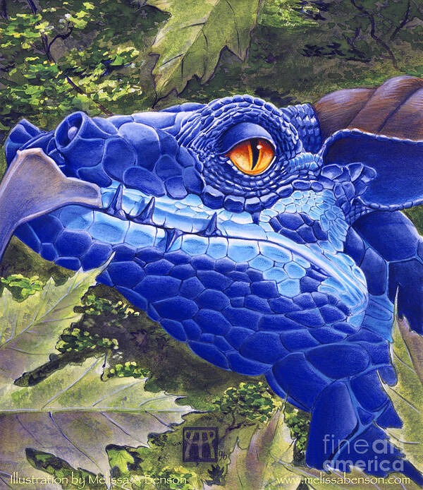 Dragon Poster featuring the painting Dragon Eyes by Melissa A Benson