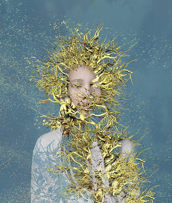 Girl Poster featuring the photograph Golden Root by Bojan Jevtic