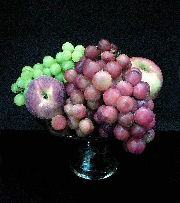 Grapes Poster featuring the photograph Grapes And Fruit by Sandi OReilly