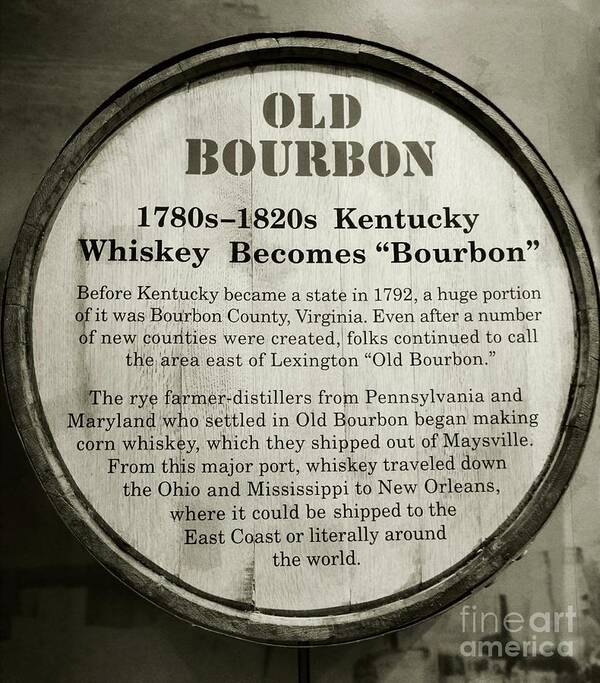 Bourbon Poster featuring the photograph Old Bourbon by Mel Steinhauer