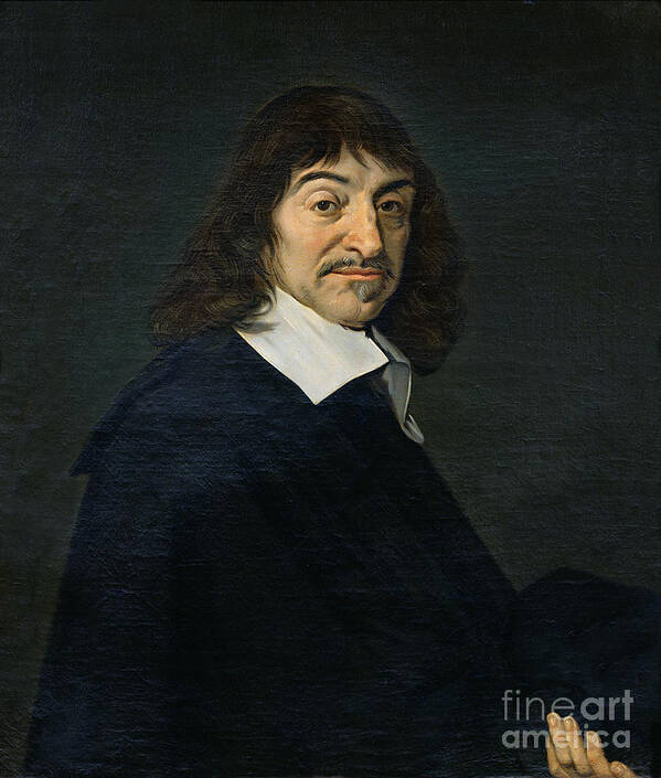 Rene Poster featuring the painting Portrait of Rene Descartes by Frans Hals