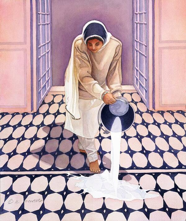 Pure Longing Poster featuring the painting Pure Longing by Gurukirn Khalsa