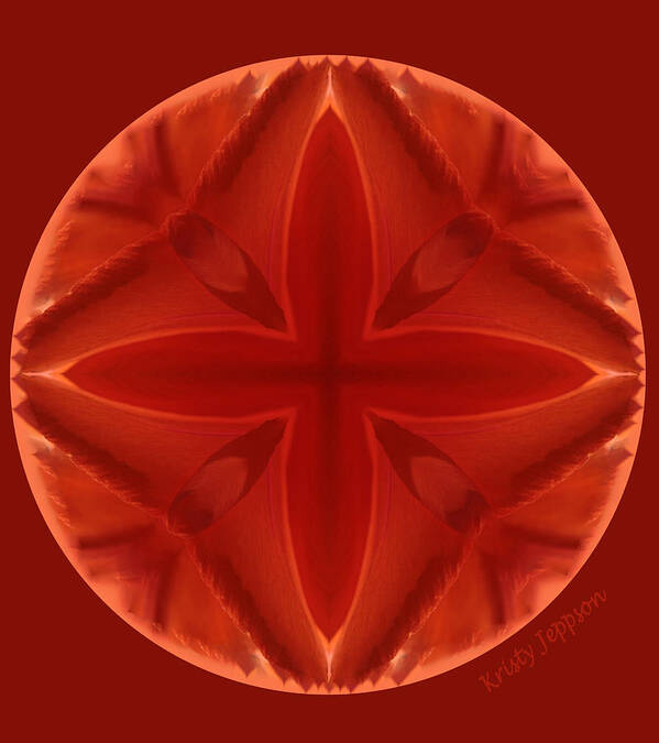 Kaleidoscopes Poster featuring the photograph Red by Kristy Jeppson