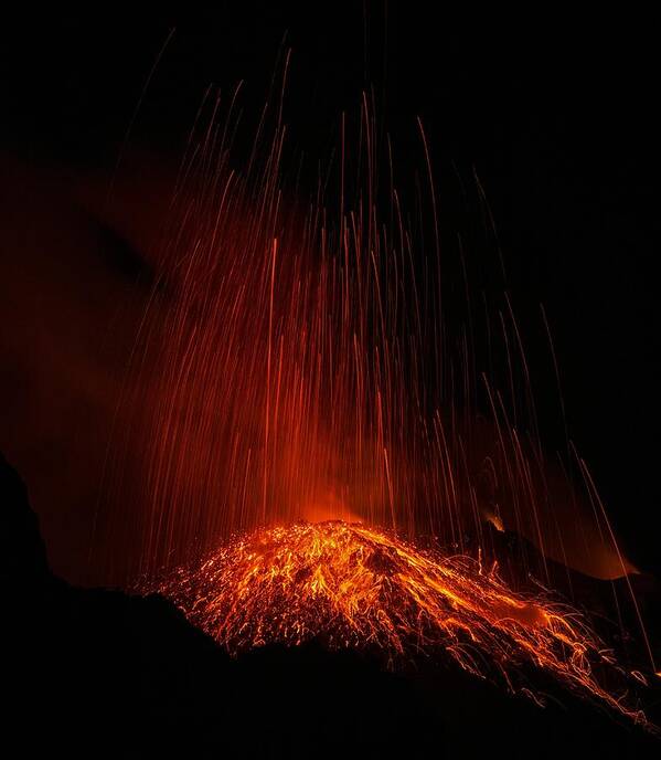 Volcano Poster featuring the photograph Stromboli by Peter Worff