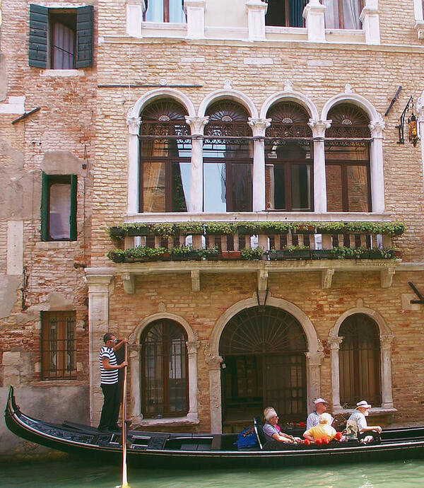 Venice Poster featuring the photograph Sun in a Gondola II by Elena Perelman