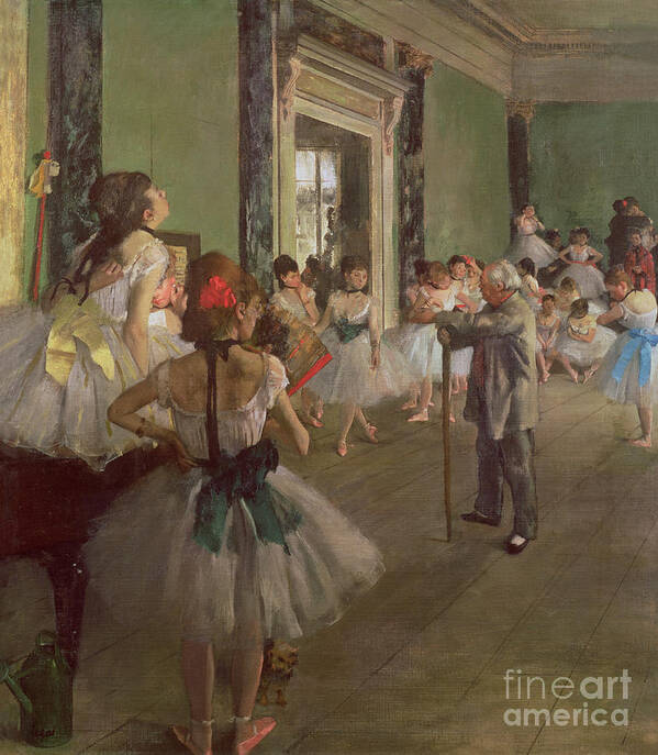 The Poster featuring the painting The Dancing Class by Edgar Degas