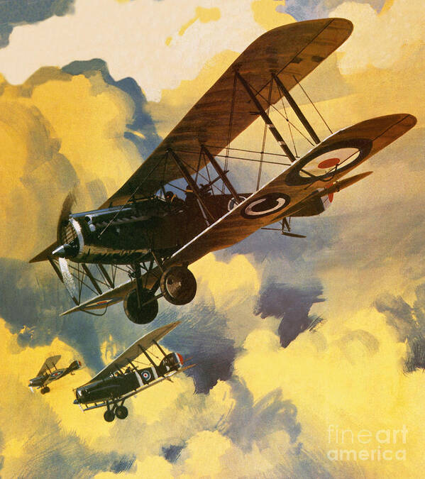 Royal Flying Corps Poster featuring the painting The Royal Flying Corps by Wilf Hardy