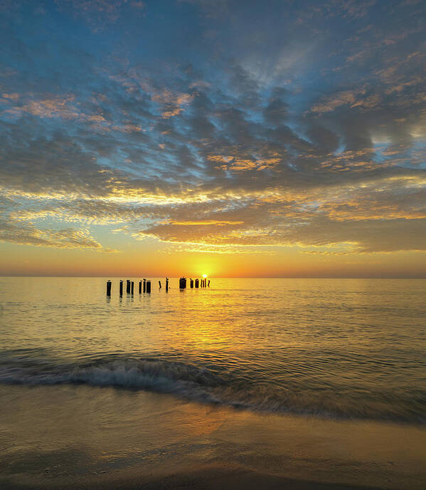 Beach Poster featuring the photograph Sunset #9 by Bill Martin