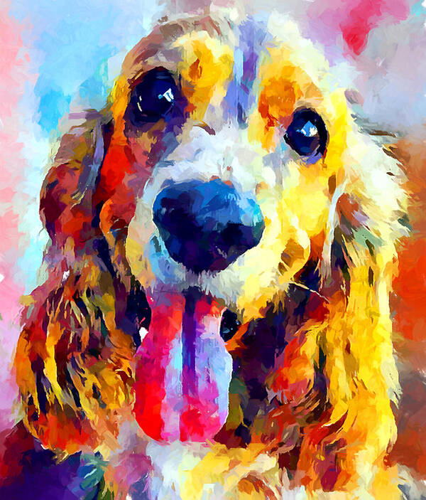 Cocker Spaniel Poster featuring the painting Cocker Spaniel by Chris Butler