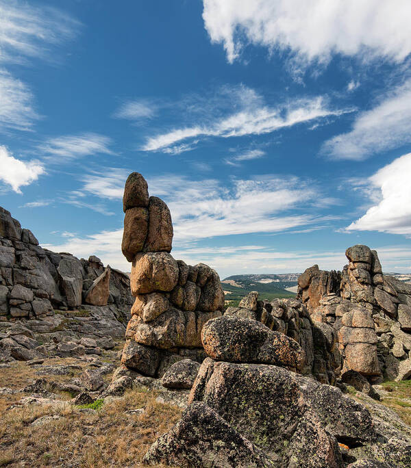 Beauty Poster featuring the photograph Granite Forms by Leland D Howard