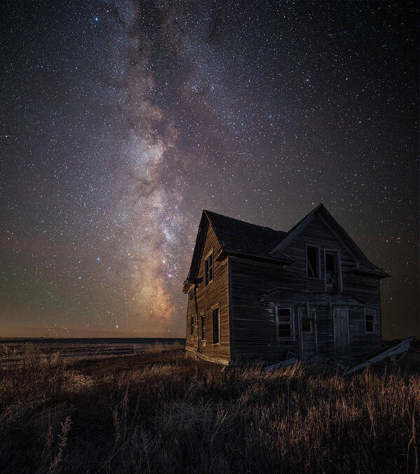 Milky Way Poster featuring the photograph Homesick by Aaron J Groen