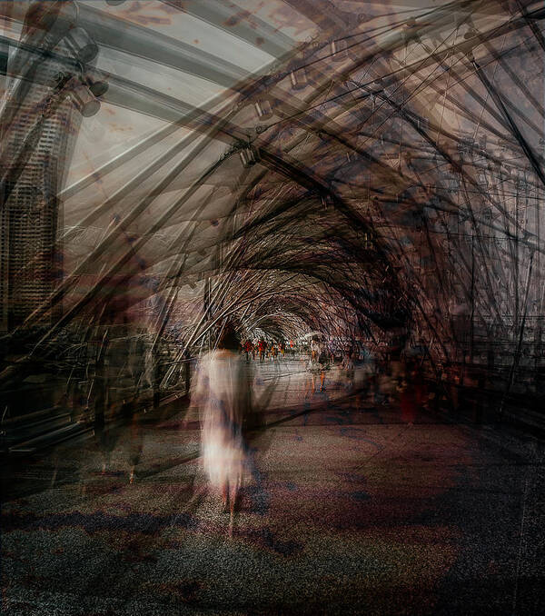 Tunnel Poster featuring the photograph In The Eye Of The Storm by Carmine Chiriacò