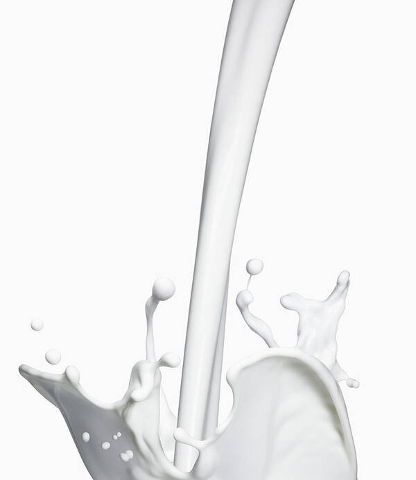Milk Poster featuring the photograph Milk Splashing by Jack Andersen