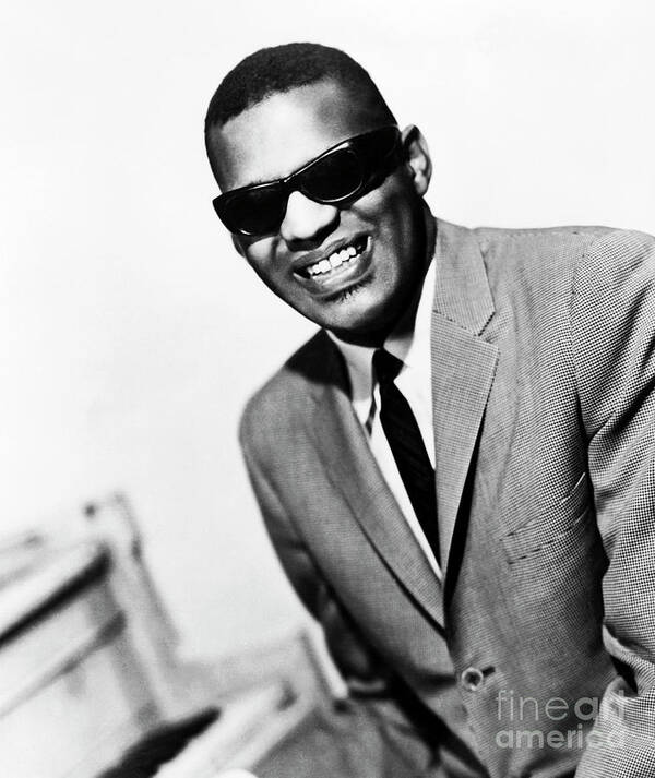 Singer Poster featuring the photograph Portrait Of Singer Ray Charles by Bettmann