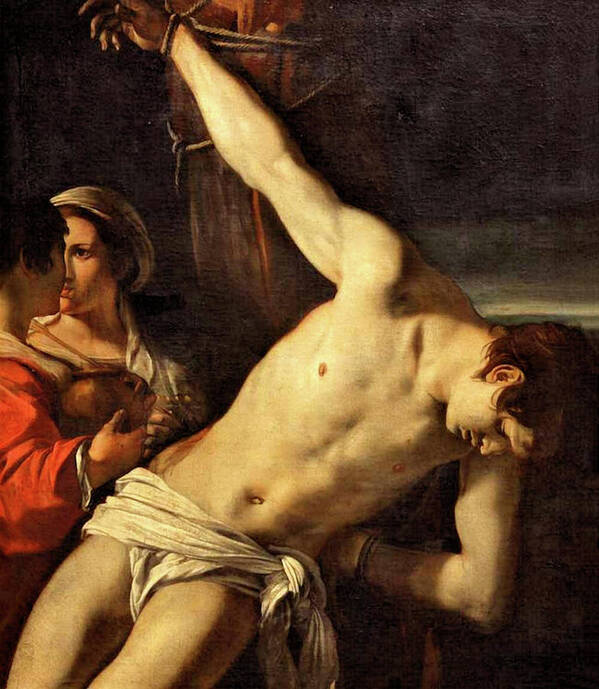 Orazio Gentileschi Poster featuring the painting Saint Sebastian by Orazio Gentileschi