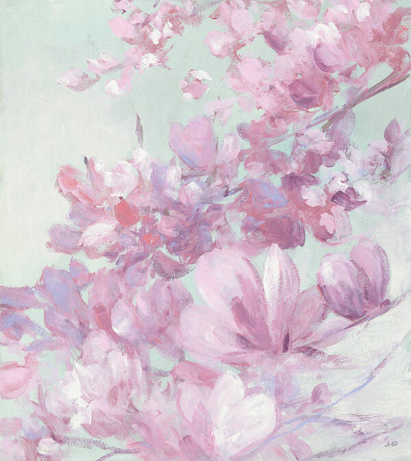 Aqua Poster featuring the painting Spring Magnolia II by Julia Purinton