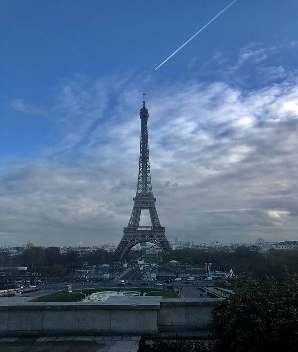 Paris Poster featuring the mixed media Tour Eiffel by Lauren Serene