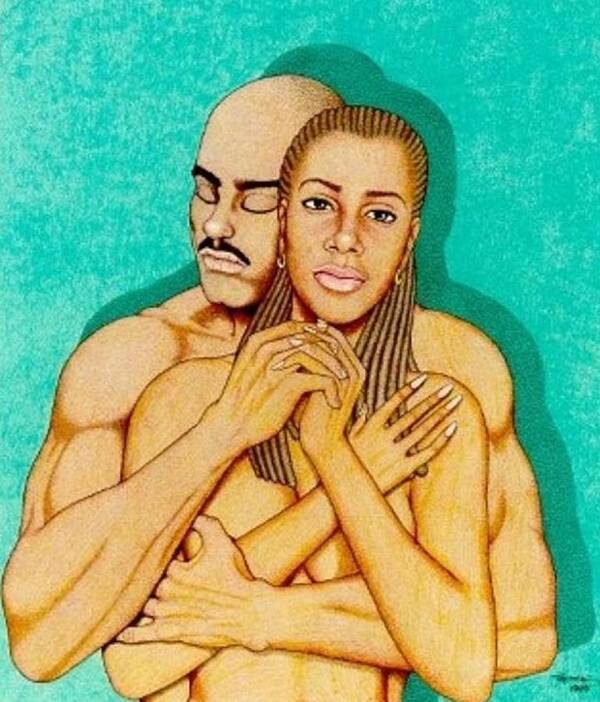 Romance Poster featuring the drawing Where Umoja Begins by Jay Thomas II