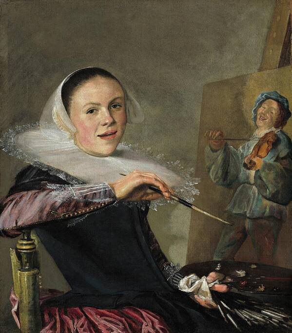 Judith Leyster Poster featuring the painting Judith Leyster #1 by MotionAge Designs