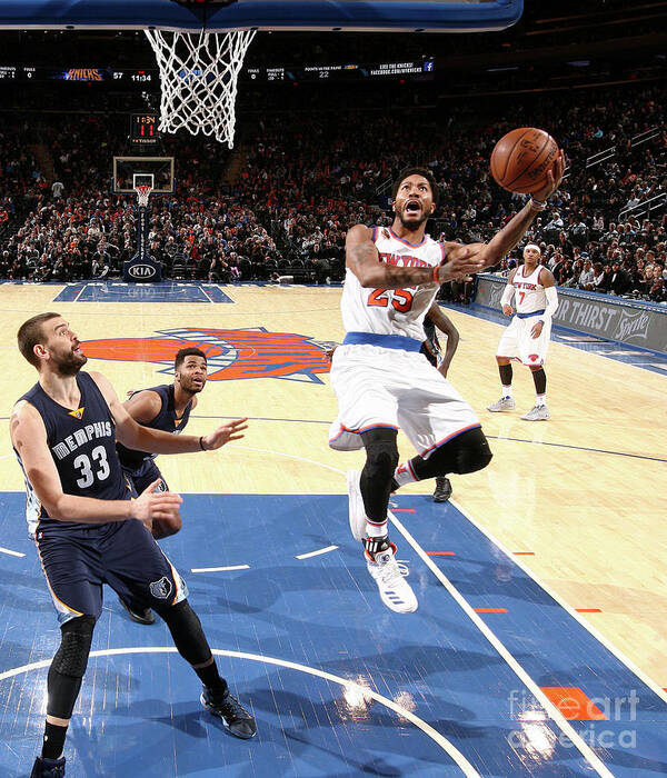 Derrick Rose Poster featuring the photograph Derrick Rose #10 by Nathaniel S. Butler