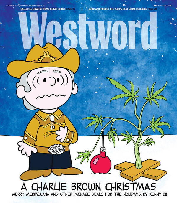 Westword Poster featuring the digital art A Charlie Brown Christmas by Kenny Be
