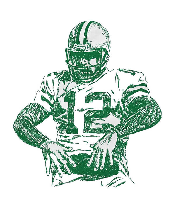 Football Poster featuring the digital art Aaron Rodgers Scribble by Kelvin Kent