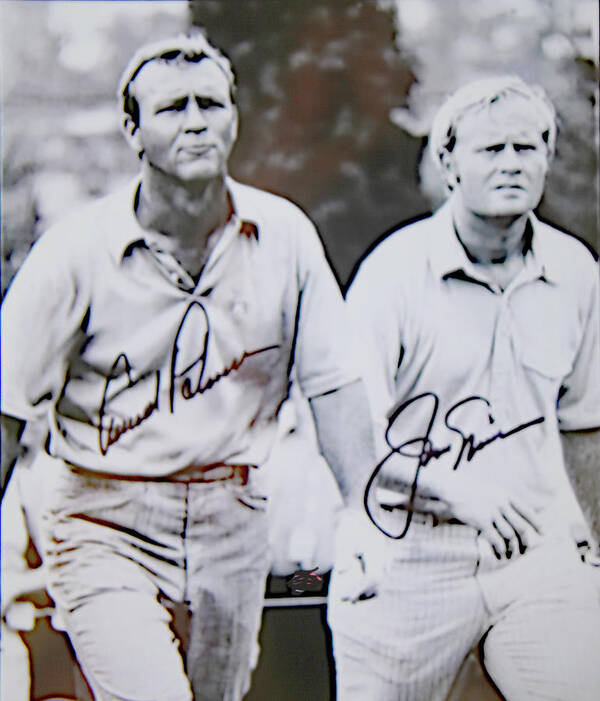 Golf Poster featuring the photograph Arnie and Jack by Imagery-at- Work