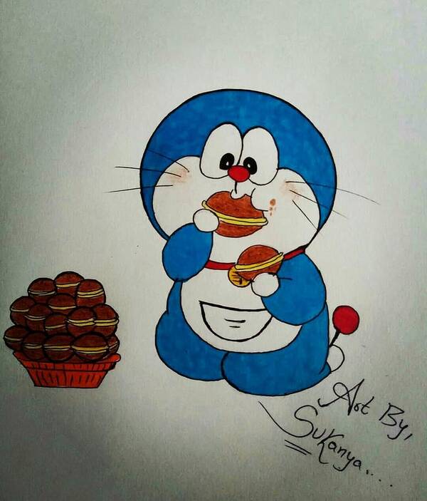Doraemon Drawing Poster by Sukanya Sharma - Fine Art America