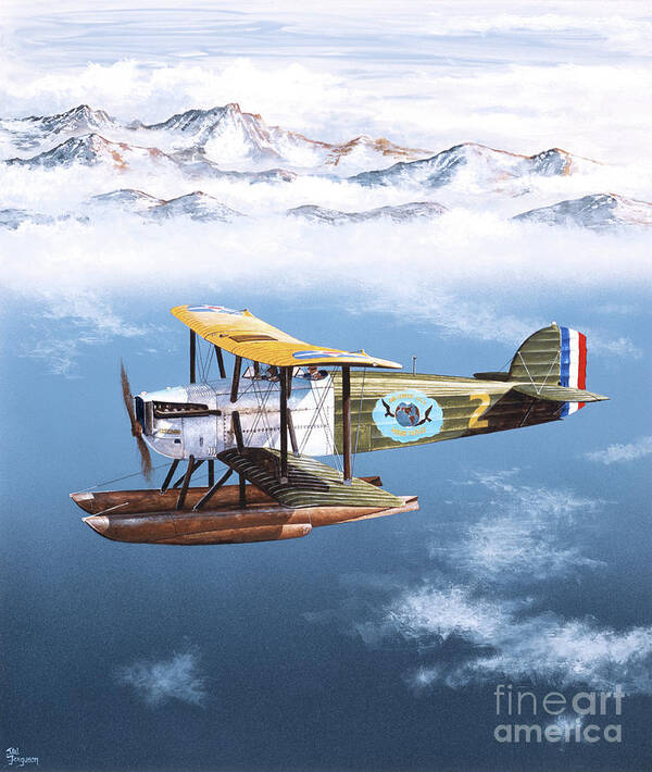Aviation Poster featuring the painting Douglas World Cruiser by Steve Ferguson
