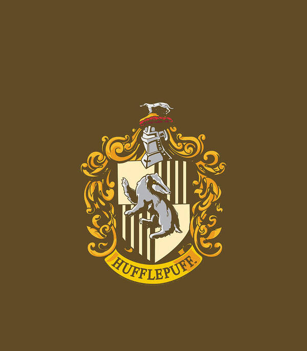 Harry Potter Hufflepuff Crest Wood Wall Art 