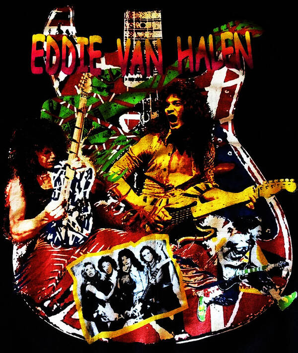 Van Halen Poster featuring the digital art Heavy by Scott D Windsor