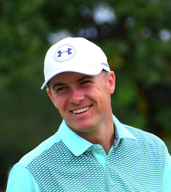 Jordan Spieth Poster featuring the photograph Jordan at the Masters by Lynn Hunt