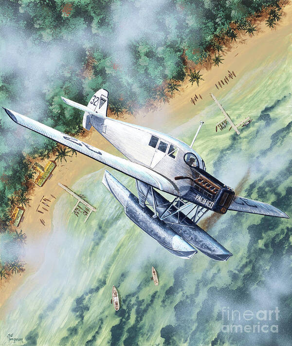 Aviation Poster featuring the painting Junkers F 13 by Steve Ferguson