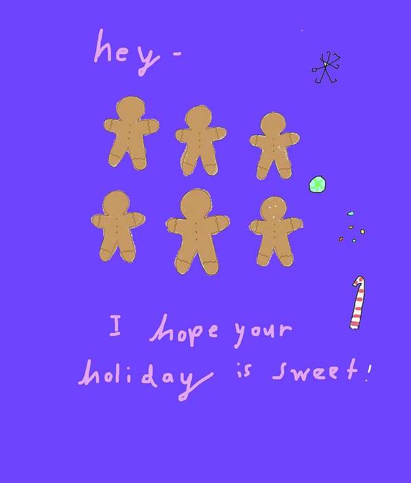 Holidays Poster featuring the drawing Sweet Holiday by Ashley Rice