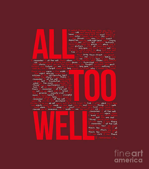 Taylor Swift Swifties All Too Well Poster