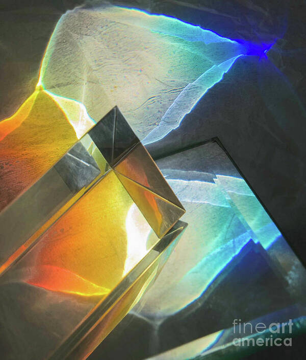 Abstracts Poster featuring the photograph The Angles of the Rainbow by Marilyn Cornwell