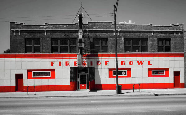 Chicago Poster featuring the photograph Fireside Bowl by Mountain Dreams