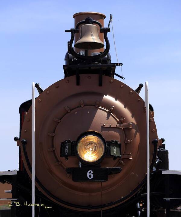 Baldwin Poster featuring the photograph Baldwin Locomotive Engine 6 by R B Harper