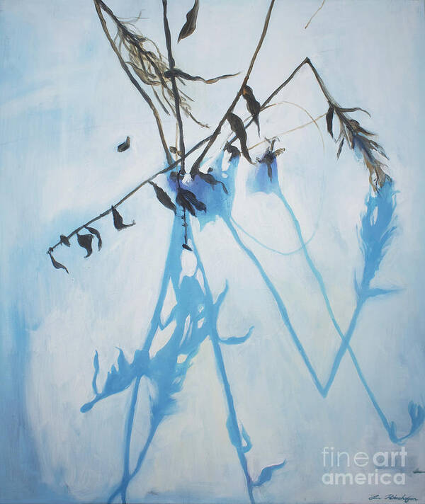 Lin Petershagen Poster featuring the painting Silent winter #1 by Lin Petershagen